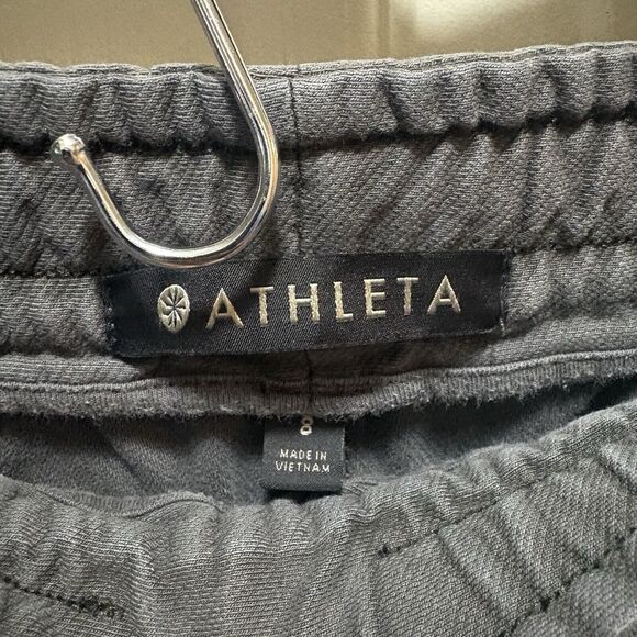 Athleta Womens Farallon Gray Mini Skirt Zipper Pockets Size 8 - Picture 7 of 7